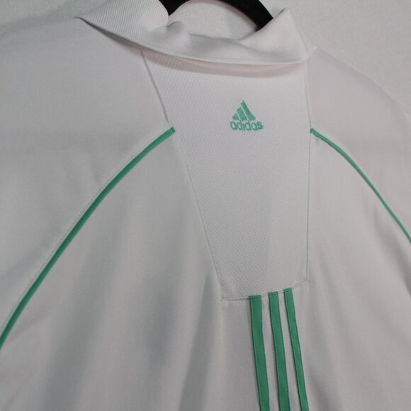 Adidas  Polo Men's 2XL White Short Sleeve Solid ClimaCool Detroit Golf Club - Picture 10 of 10